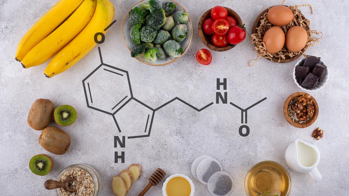 Assortiment de produits contenant de la mélatonine