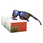 Les lunettes One Sun sur leur boite packaging estival, sur fond blanc